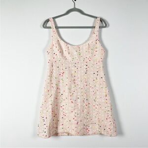 Amanda Uprichard Pink Multi-Color Mini Dress